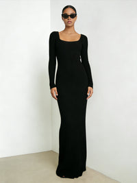 Ribbed Knit Maxi Dress
