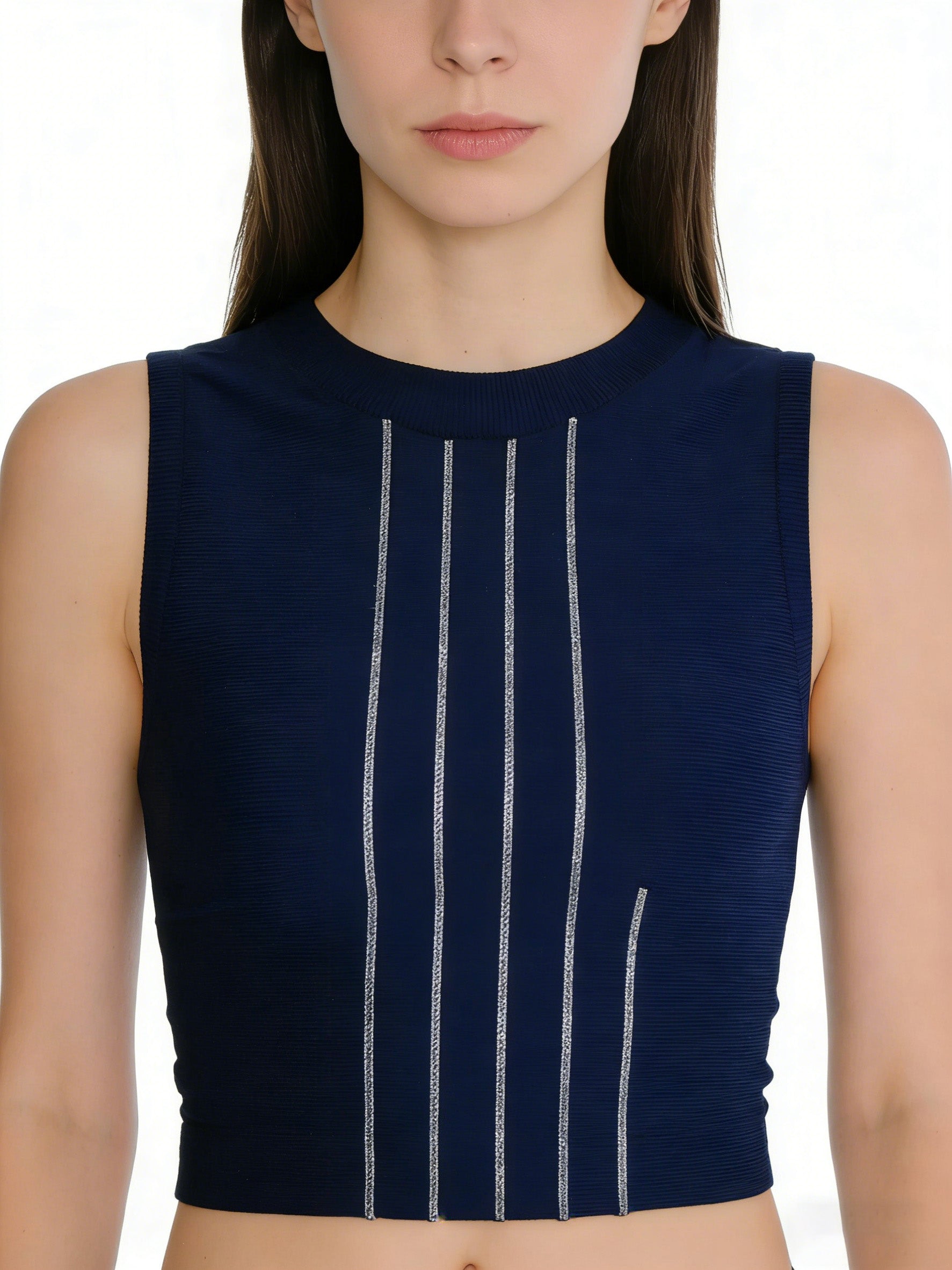 Stripe Crop Tank Top