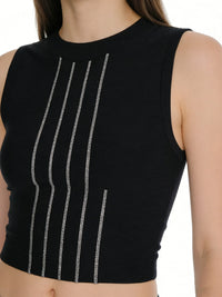Stripe Crop Tank Top