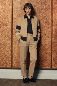 Camel Color-Block Jacket